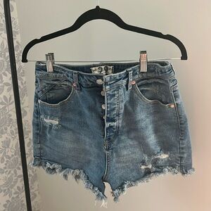 Free People We The Free high waist jean shorts size 29